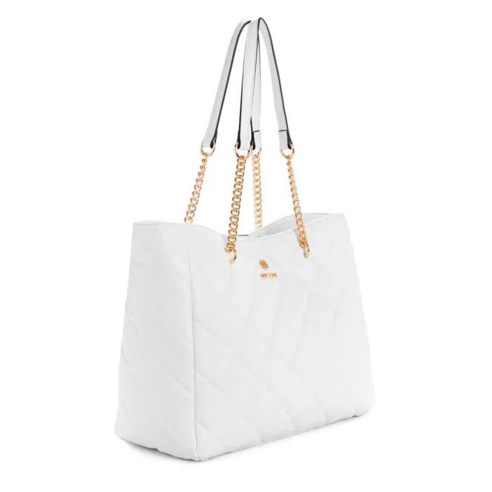 Nine West Totes and Backpacks Women Gibson Carryall Whte Quilt Nine West Totes and Backpacks Women Gibson Carryall Whte Quilt