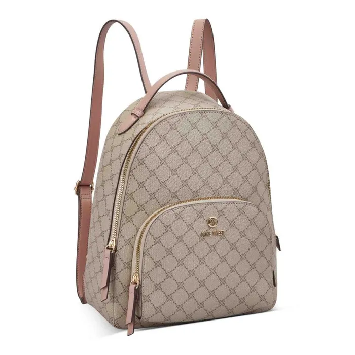 Nine West Totes and Backpacks Women Siera Backpack Beigelogodusk Nine West Totes and Backpacks Women Siera Backpack Beigelogodusk