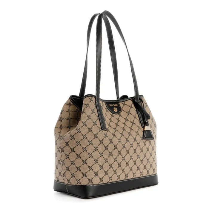 Nine West Totes and Backpacks Women Teagan 2 In 1 Tote Natural Logoblack