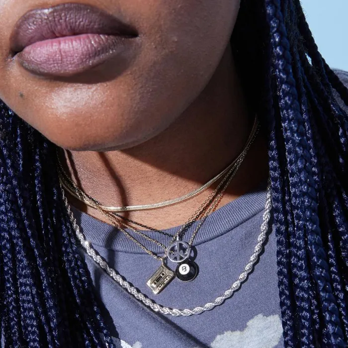 Nostalgia Eight Ball Necklace Gold Women Alex And Ani Necklaces