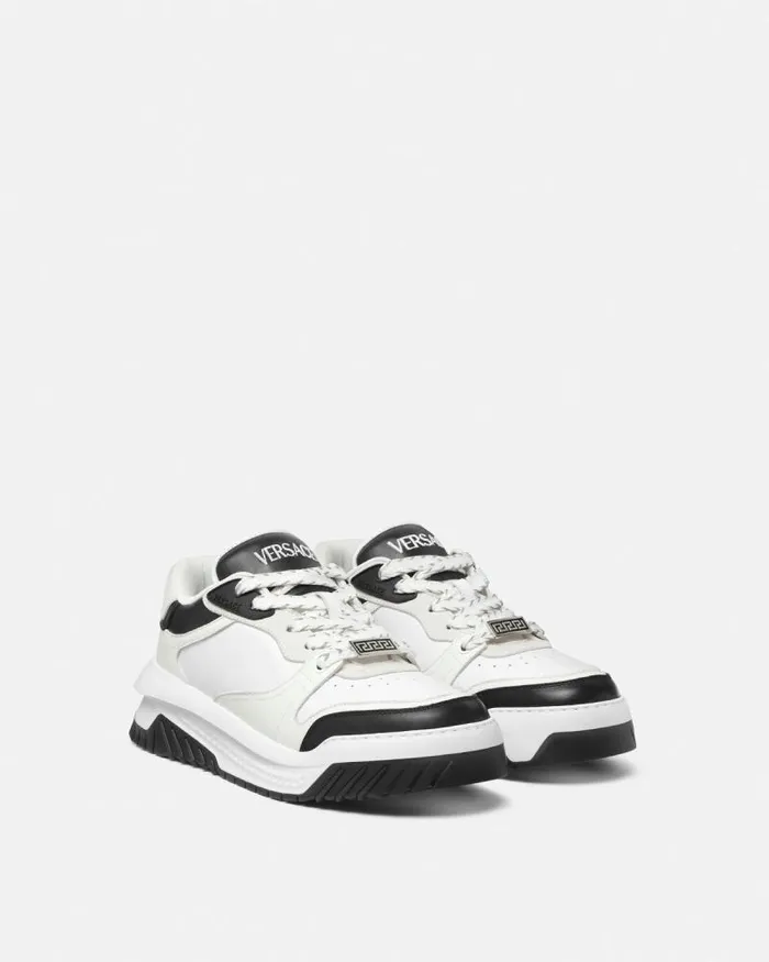 Odissea Sneakers Whiteblack Men Versace Sneakers