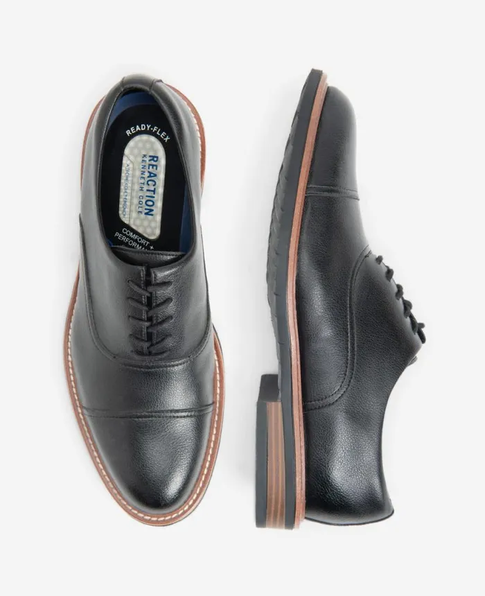 Oxfords Men Kenneth Cole REACTION 8211 Klay Cap Toe Oxford With Flex Black Oxfords Men Kenneth Cole REACTION 8211 Klay Cap Toe Oxford With Flex Black