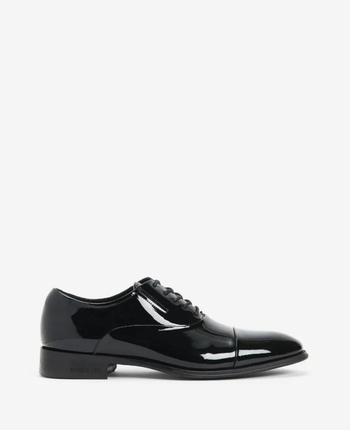 Oxfords Men Kenneth Cole Site Exclusive Tully Patent Leather Cap Toe Black