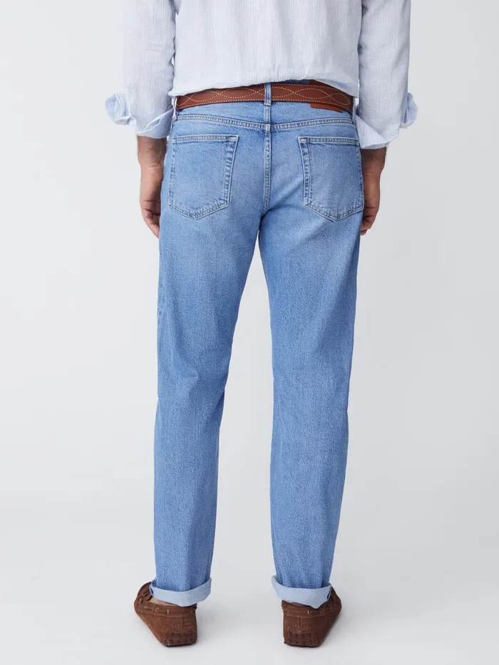 Pants Men JMcLaughlin Hyland Jeans Sun Faded Denim Pants Men JMcLaughlin Hyland Jeans Sun Faded Denim