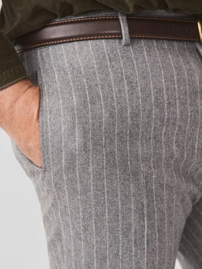 Pants Men JMcLaughlin Oxford Pants In Pinstripe Graywhite Pants Men JMcLaughlin Oxford Pants In Pinstripe Graywhite