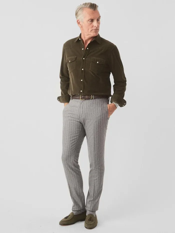 Pants Men JMcLaughlin Oxford Pants In Pinstripe Graywhite Pants Men JMcLaughlin Oxford Pants In Pinstripe Graywhite