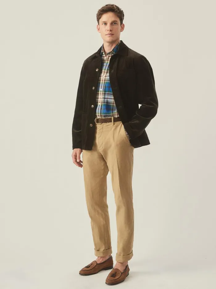 Pants Men JMcLaughlin Redding StraightFit Chino Pants In Italian Moleskin British Khaki Pants Men JMcLaughlin Redding StraightFit Chino Pants In Italian Moleskin British Khaki