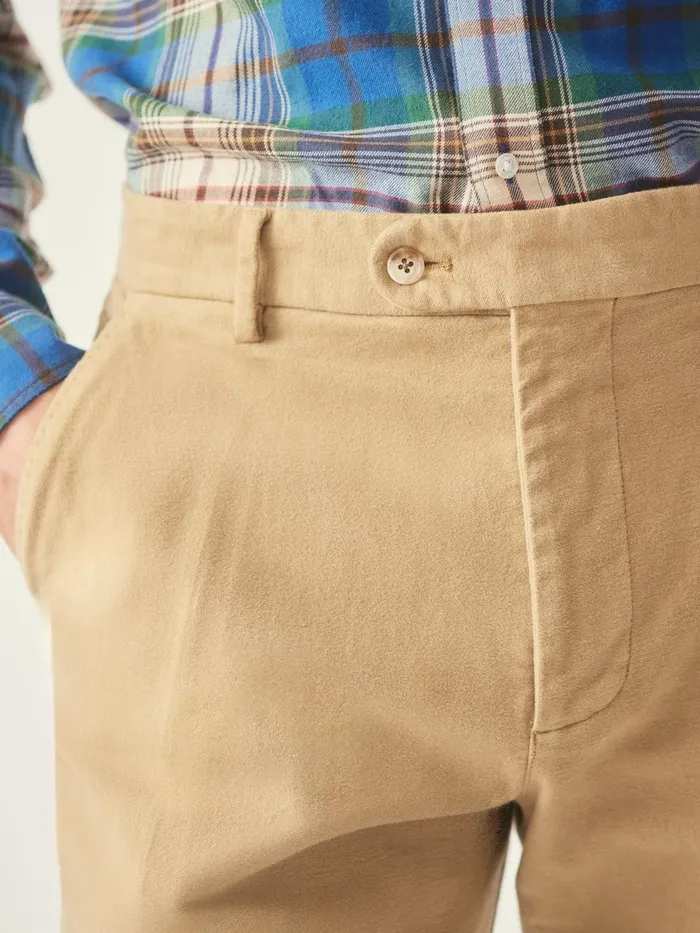 Pants Men JMcLaughlin Redding StraightFit Chino Pants In Italian Moleskin British Khaki Pants Men JMcLaughlin Redding StraightFit Chino Pants In Italian Moleskin British Khaki