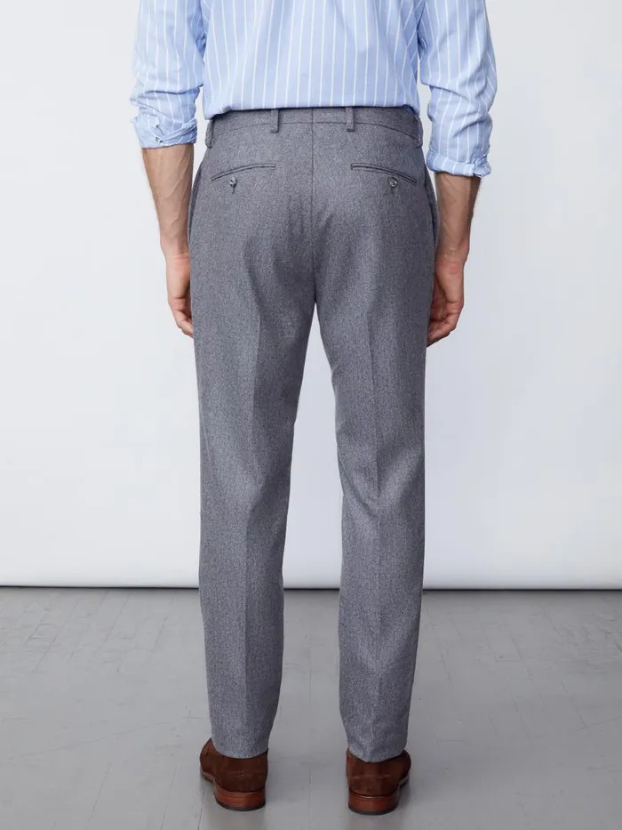Pants Men JMcLaughlin Wool Flannel Oxford Pants Heather Gray Pants Men JMcLaughlin Wool Flannel Oxford Pants Heather Gray