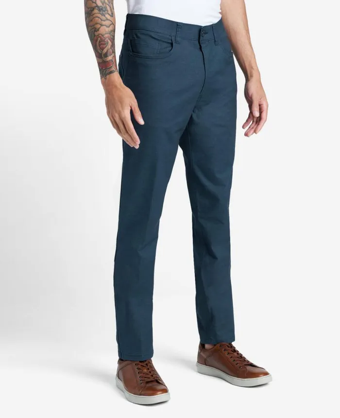 Pants Men Kenneth Cole The 5Pocket Stretch Pant With Flex Waistband Indigo