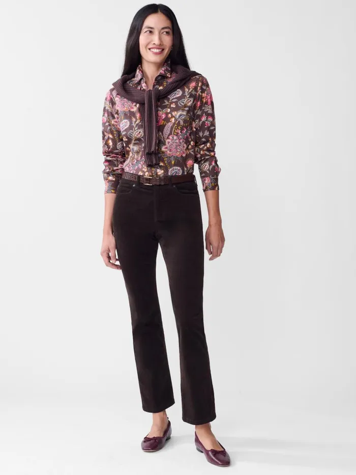 Pants Women JMcLaughlin Lenni Velvet Jeans Dark Chocolate