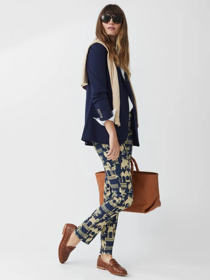 Pants Women JMcLaughlin Masie Pants In Desert Toile Navytan Pants Women JMcLaughlin Masie Pants In Desert Toile Navytan