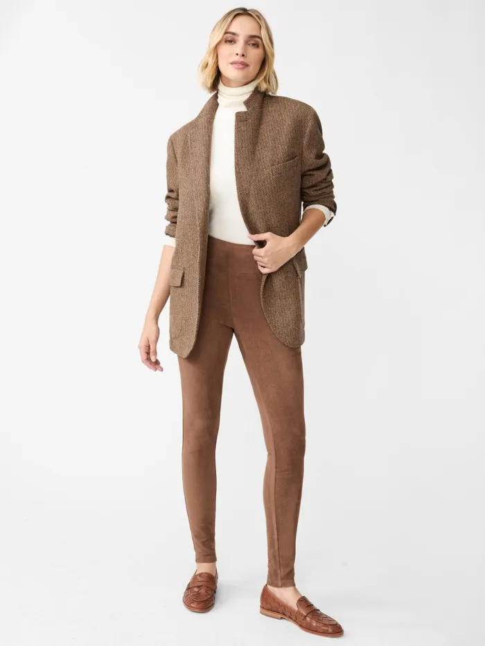 Pants Women JMcLaughlin Suri Faux Suede Leggings Hazelnut