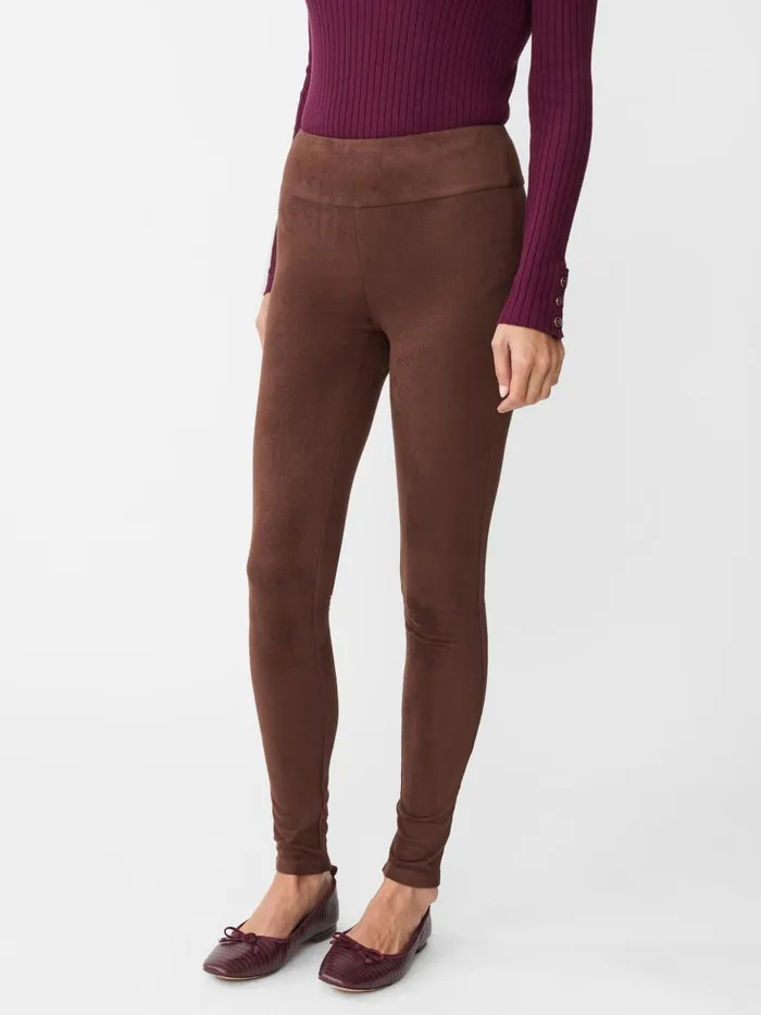 Pants Women JMcLaughlin Suri Faux Suede Leggings Mocha Pants Women JMcLaughlin Suri Faux Suede Leggings Mocha