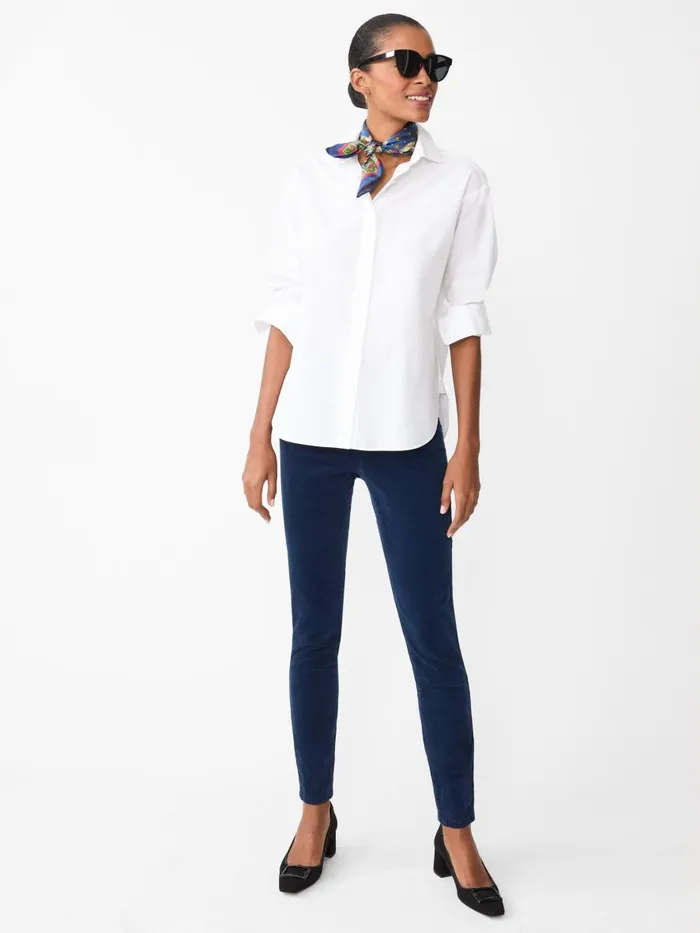 Pants Women JMcLaughlin Watson Velvet Jeans Deep Sapphire