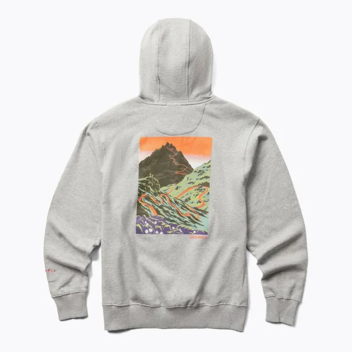Pathway Mountain Hoody Grey Heather Men Merrell Tops