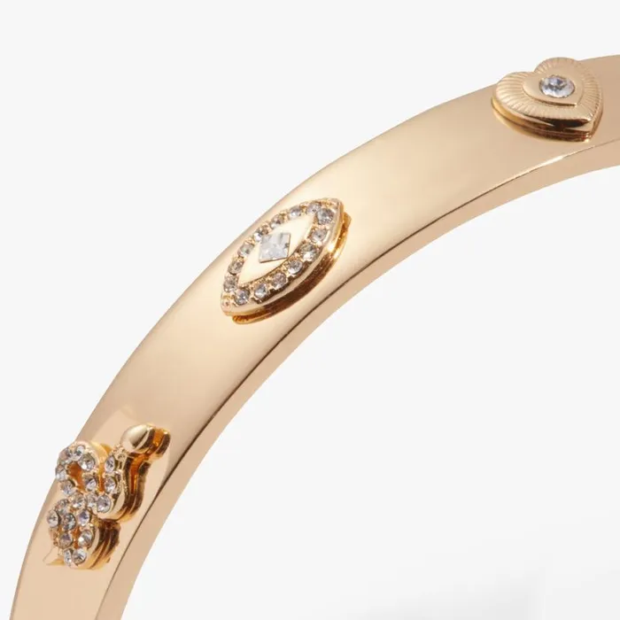 Pav Evil Eye Hinge Bangle Bracelet Gold Women Alex And Ani Love