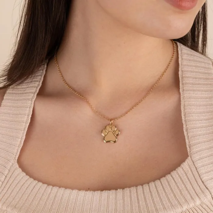 Paw Print Charm Necklace 21039039 Silver Women Alex And Ani Animals