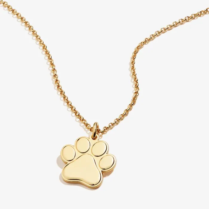 Paw Print Charm Necklace 21039039 Silver Women Alex And Ani Animals