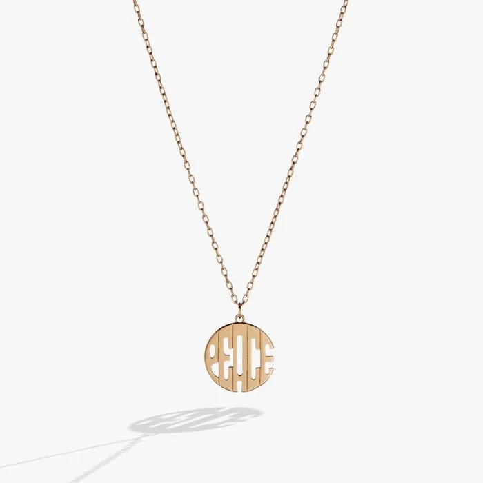 Peace Pendant Necklace Gold Women Alex And Ani Necklaces