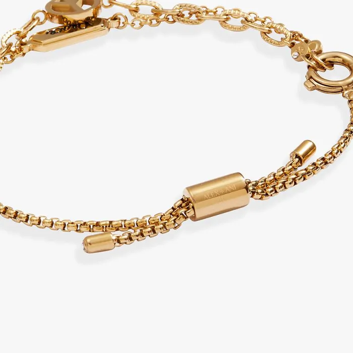 Peace Stranded Bracelet Set Stainless Steel Gold Women Alex And Ani Fine Jewelry
