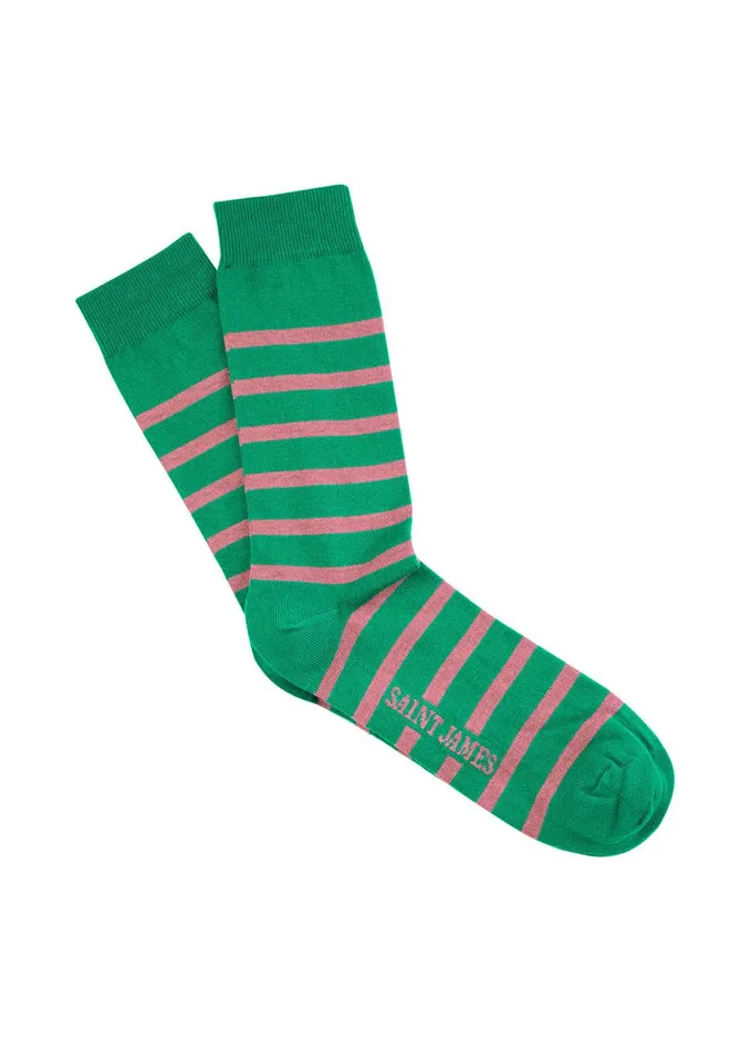 Pieds Rayes Striped Socks Kellygreenpink Women Saint James Other 8211 Face Masks