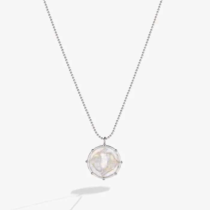 Pisces Zodiac DoubleSided Charm Necklace Silver Women Alex And Ani Necklaces