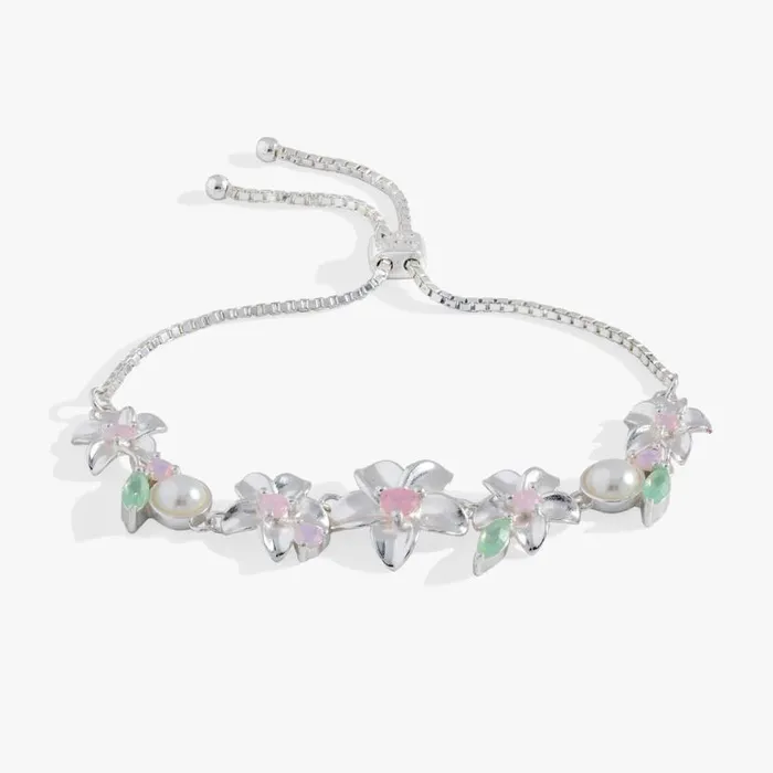 Plumeria Bolo Bracelet Silver Women Alex And Ani Flower