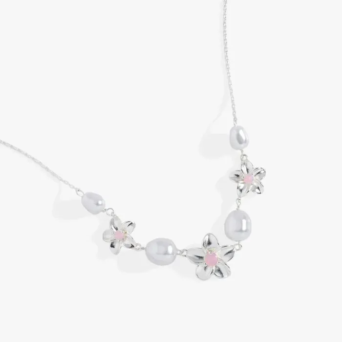 Plumeria Pearl Necklace Silver Women Alex And Ani Wedding Engagement