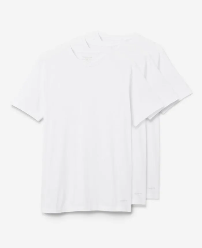 Polos and TShirts Men Kenneth Cole Cotton Crew Neck Undershirt 3Pack White Polos and TShirts Men Kenneth Cole Cotton Crew Neck Undershirt 3Pack White