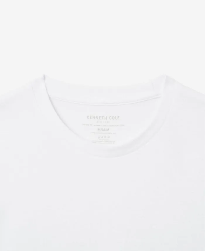 Polos and TShirts Men Kenneth Cole Cotton Crew Neck Undershirt 3Pack White Polos and TShirts Men Kenneth Cole Cotton Crew Neck Undershirt 3Pack White