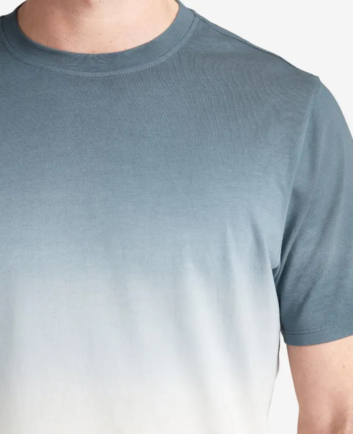 Polos and TShirts Men Kenneth Cole Dip Dye Crewneck Tee Blue Polos and TShirts Men Kenneth Cole Dip Dye Crewneck Tee Blue