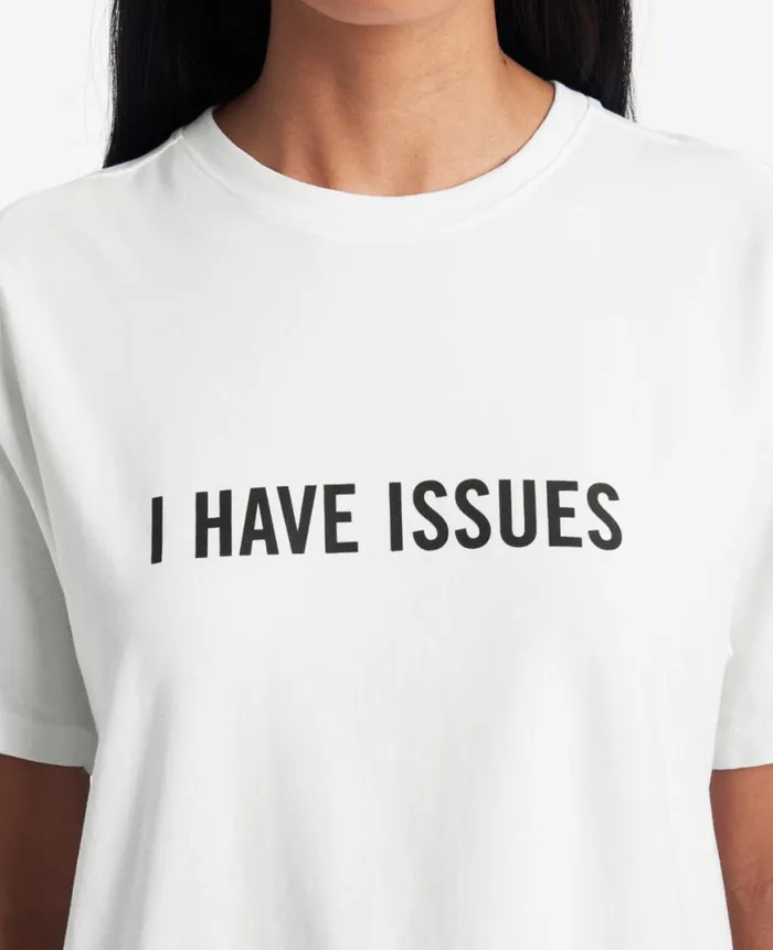 Polos and TShirts Men Kenneth Cole Site Exclusive I Have Issues TShirt White Polos and TShirts Men Kenneth Cole Site Exclusive I Have Issues TShirt White