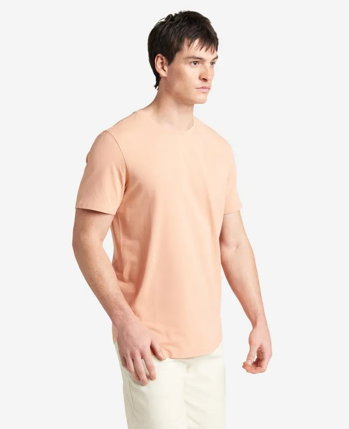 Polos and TShirts Men Kenneth Cole The Performance Crew Neck Tshirt Coral