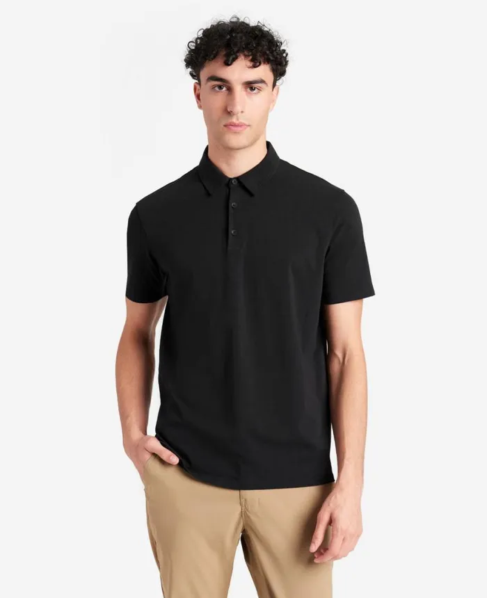 Polos and TShirts Men Kenneth Cole The Performance Polo Black Polos and TShirts Men Kenneth Cole The Performance Polo Black