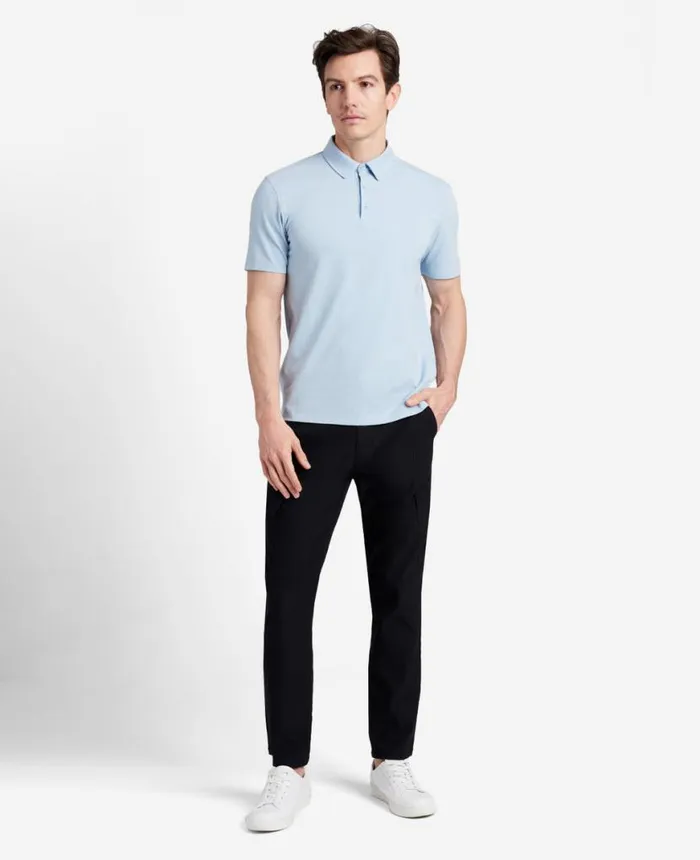 Polos and TShirts Men Kenneth Cole The Performance Polo Light Blue Polos and TShirts Men Kenneth Cole The Performance Polo Light Blue
