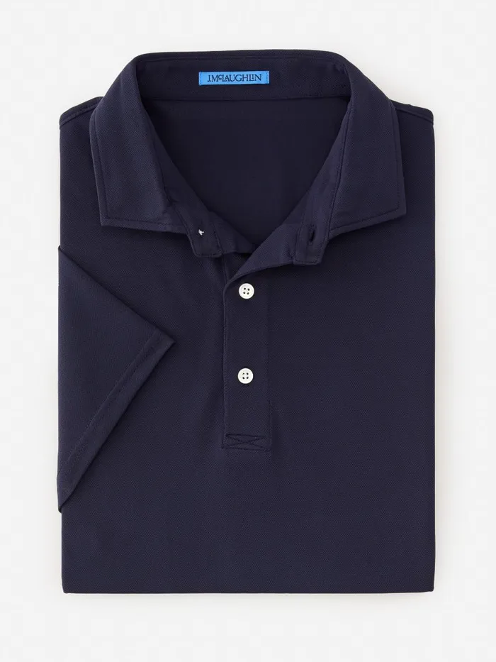 Polos Men JMcLaughlin Peak Performance Polo Navy