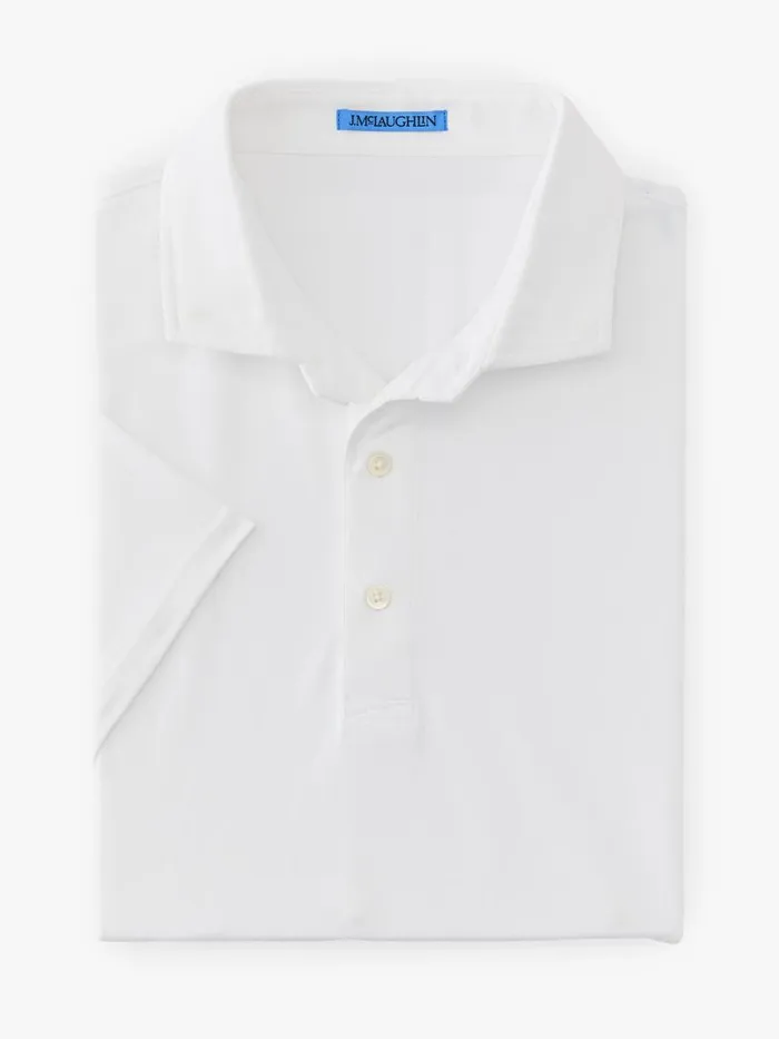 Polos Men JMcLaughlin Peak Performance Polo White