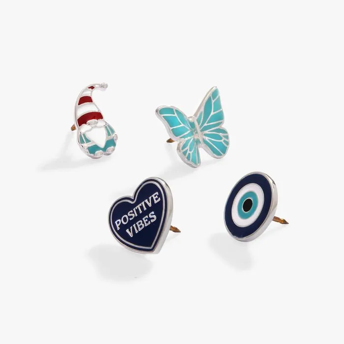 Positive Vibes Holiday Pin Set Silver Women Alex And Ani Jewelry Sets