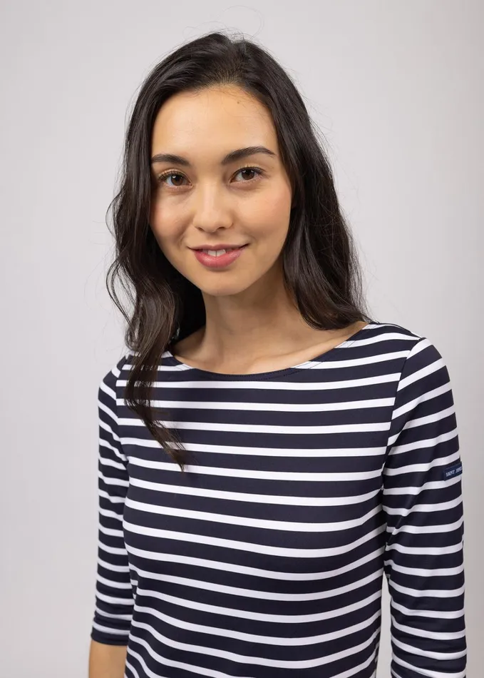 Propriano FormFitting Nautical Stripe Dress AntiUv Stretch Fabric Navywhite Women Saint James Dresses Skirts and Pants