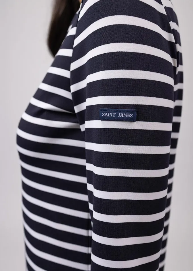 Propriano FormFitting Nautical Stripe Dress AntiUv Stretch Fabric Navywhite Women Saint James Dresses Skirts and Pants