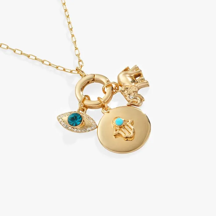Protection Mix Match Charm Necklace Gold Women Alex And Ani Animals