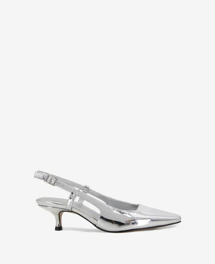 Pumps and Heels Women Kenneth Cole Martha Slingback Heel Silver
