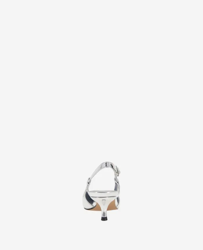 Pumps and Heels Women Kenneth Cole Martha Slingback Heel Silver Pumps and Heels Women Kenneth Cole Martha Slingback Heel Silver