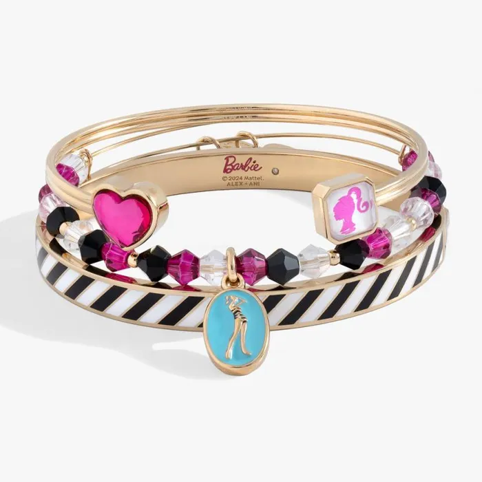 Retro Barbie Bracelet Set Of 3 Gold Women Alex And Ani Iconic Alex And Ani