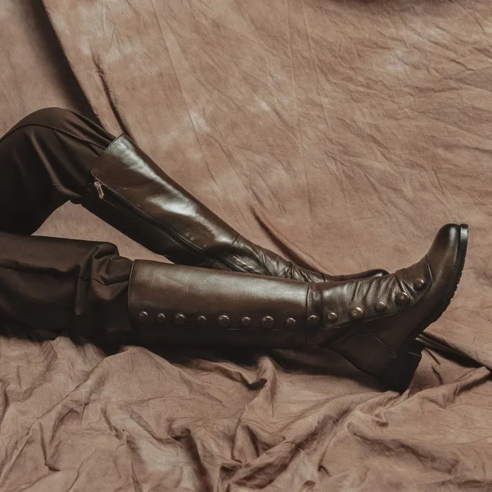 Riding And Flat Boots Women Moda In Pelle Irenne Tan Leather