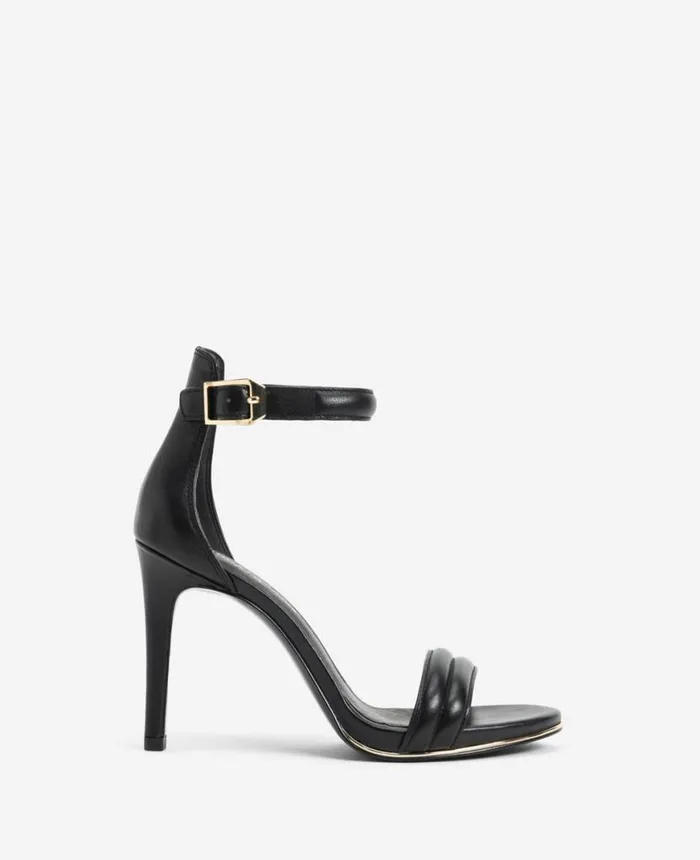 Sandals and Wedges Women Kenneth Cole Brooke Ankle Strap Heeled Sandal Black