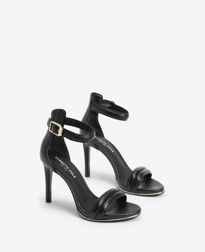 Sandals and Wedges Women Kenneth Cole Brooke Ankle Strap Heeled Sandal Black Sandals and Wedges Women Kenneth Cole Brooke Ankle Strap Heeled Sandal Black