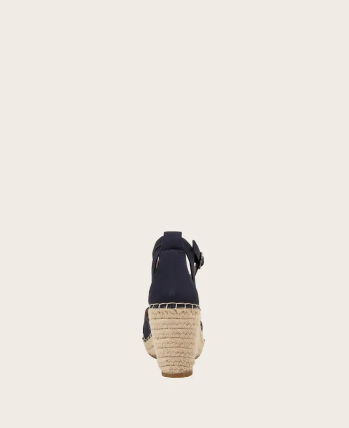 Sandals and Wedges Women Kenneth Cole GENTLE SOULS Charli Suede XBand Espadrille Wedge Sandal Navy