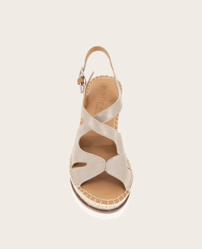 Sandals and Wedges Women Kenneth Cole GENTLE SOULS Elise Espadrille Wedge Mushroom Sandals and Wedges Women Kenneth Cole GENTLE SOULS Elise Espadrille Wedge Mushroom